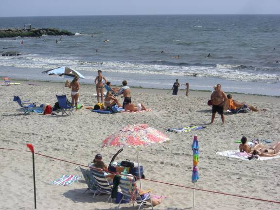 Surf’s up at Rockaway Beach.