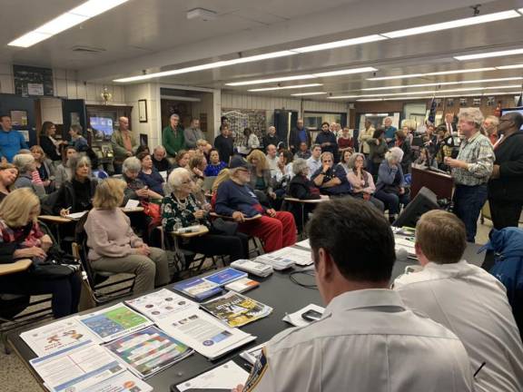 Community members packed the Oct. 28 meeting at the 20th precinct.