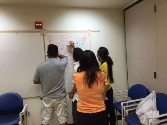 Math lessons. Photo courtesy of CREA