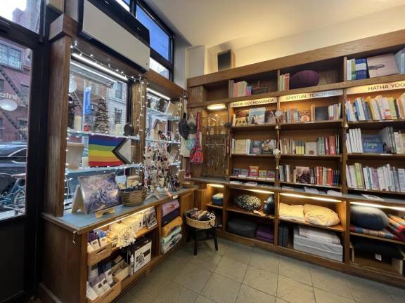 Bookstore inside Integral Yoga. Photo: Kay Bontempo