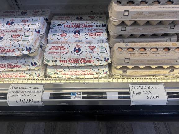 D’Agostino’s had eggs available on April 19, but at a hefty price: $10.99/dozen, more than double the wholesale price of eggs in New York in March.
