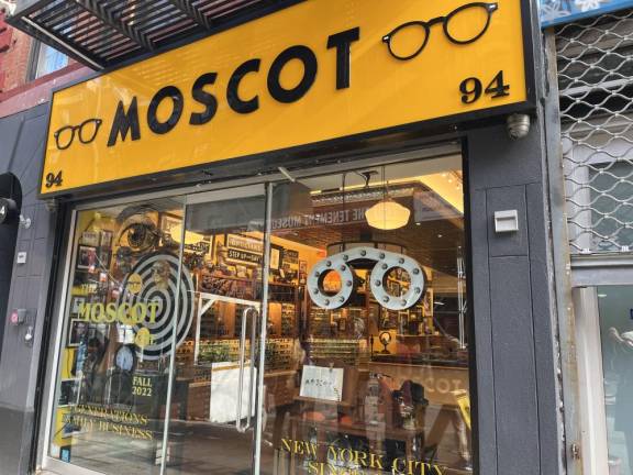 The Moscot family prides itself on a high quality in-person experience. The Lower East Side shop is close to where Hyman Moscot began selling glasses in 1899 from a pushcart. Photo: Kay Bontempo