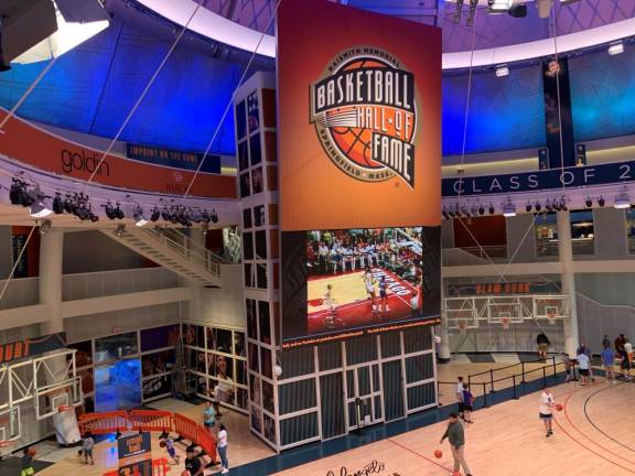 In Springfield, the 40,000 square foot Naismith Memorial Basketball Hall of Fame, honors the game and James Naismith, who developed the game in the city. Should you have the need to shoot hoops, you can test your skills on the Jerry Colangelo “Court of Dreams.” Photo: Ralph Spielman