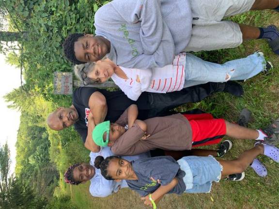 Darryl McDaniels (center) with Camp Felix kids. Photo: Miriam Lissak