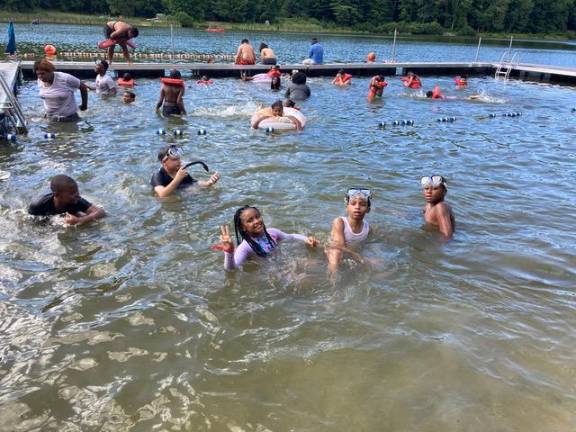 Swimming at Camp Felix. Photo: Denise Mauro