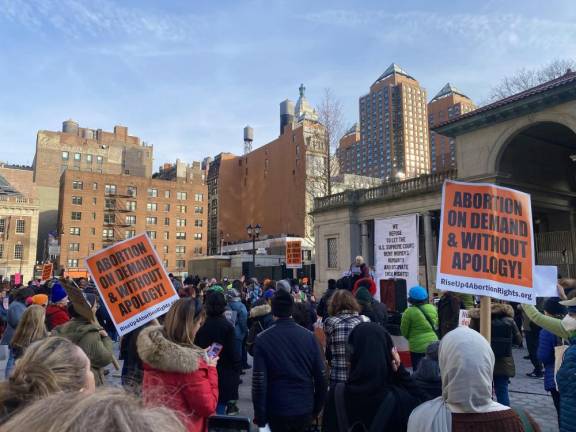 Rally in Union Square. Photo: Ava Manson