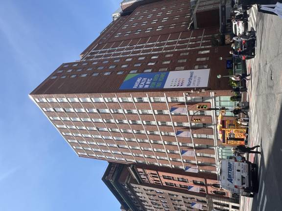 Lenox Hill Hospital’s current main building on East 77th Street, where it has stood since 1869.