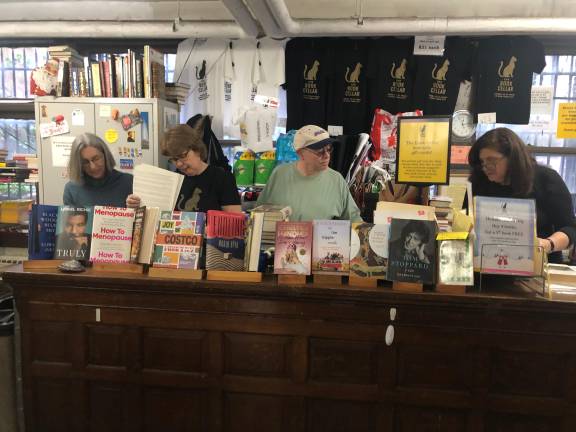The Book Cellar volunteers, each responsible for their own book sections depending on their expertise, give generously of their time Tuesday through Thursday afternoons, and on Saturdays.