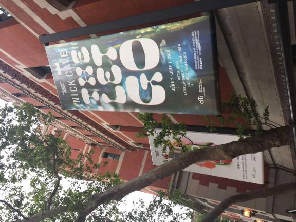 Outside the Park Avenue Armory. Photo: Anne Kristoff