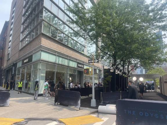 Fans lined up in the morning leading up to the July 14 premiere, with some able to secure tickets through an online lottery.