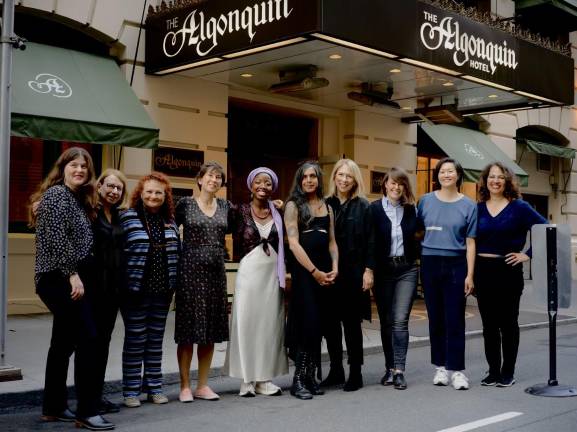 The gangs all there. Ten women cartoonists at The New Yorker are featured in the new documentary, “Laughing Women” which is being featured at the Athena Film Festival.