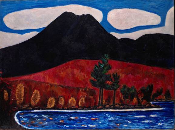 Marsden Hartley (American, 1877-1943). Mt. Katahdin (Maine), Autumn #2, 1939–40. Oil on canvas, 30 1/4 x 40 1/4 in. (76.8 x 102.2 cm). The Metropolitan Museum of Art, Edith and Milton Lowenthal Collection, Bequest of Edith Abrahamson Lowenthal, 1991