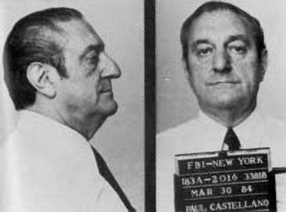 An FBI mugshot of Gambino crime family boss Paul Castellano in 1984. The picture of the Mafia chieftain, known as “Big Paul,” was taken a year before he was assassinated, on December 16, 1985 outside Sparks Steak House. Photo: FBI, via Wikimedia Commons
