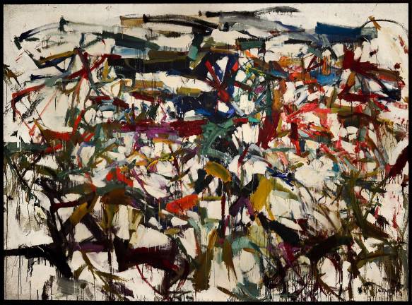 The most surprising element of Joan Mitchell's massive painting filled with controlled chaos and emotion may be its diminutive title, “Ladybug.” Photo: Adel Gorgy