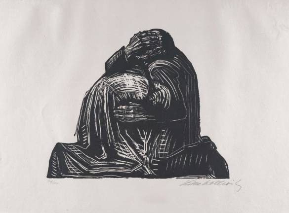 Käthe Kollwitz. German, Kaliningrad (Königsberg) 1867–1945 Moritzburg. “The Parents,” 1921–22. Print. Woodcut on heavy cream wove paper. Image: 13 7/8 × 16 7/8 in. (35.2 × 42.9 cm). The Metropolitan Museum of Art, Purchase, Bertha and Isaac Liberman Foundation, Inc. 2017
