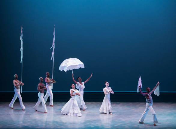 Alvin Ailey American Dance Theater in Alvin Ailey’s “Revelations.” Photo: Paul Kolnik