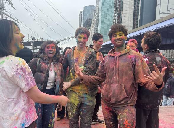 Covered in colorful powder, but a fine time was had by all.