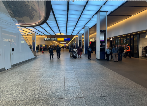 The LIRR level of Penn Station is nearly deserted as a tunnel fire on May 14 kept must service suspended throughout the day on May 15. The MTA was urging riders to use Grand Central Madison.