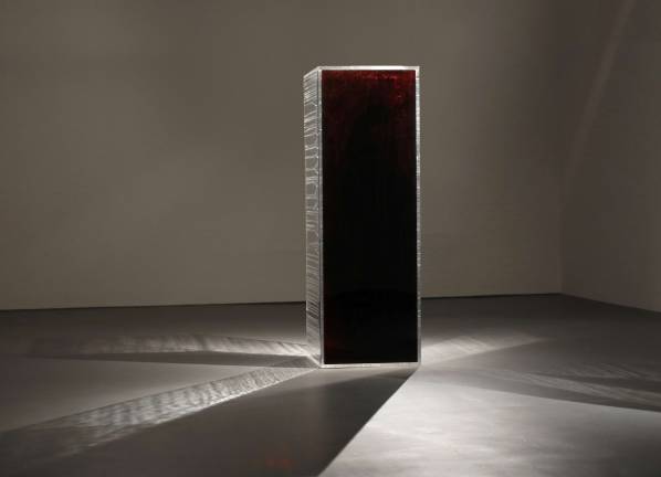 “Blood Mirror,” by Jordan Eagles, 2015-present. Photo by Leo Herrera