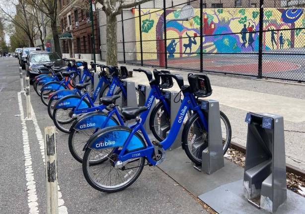 Bike racks. Photo: Alexis Gelber