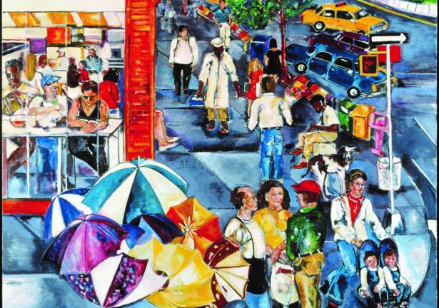 “Thursday Afternoon on West 80th Street,” 2001. Photo courtesy of Nick Lyons