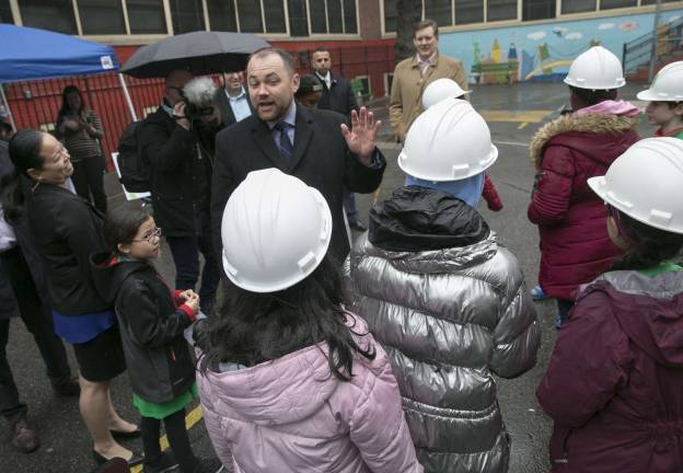 Improvements to public schools, parks, libraries and public housing are on the Participatory Budgeting ballot in City Council Speaker Corey Johnson’s West Side district, which includes Chelsea, Hell’s Kitchen and Greenwich Village. Photo: William Alatriste/NYC Council