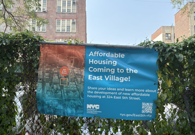 The Mayor’s Office banner soliciting input for The Aurea.