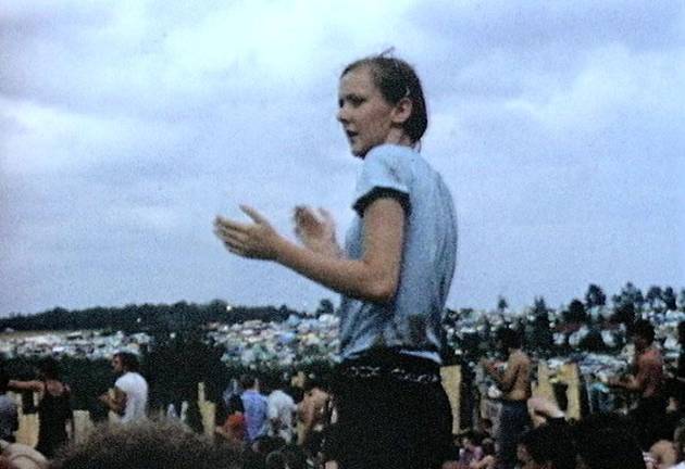 Young teen dancing after the rains stopped at the Woodstock Music Festival. Photo: Derek Redmond, Wikimedia Commons