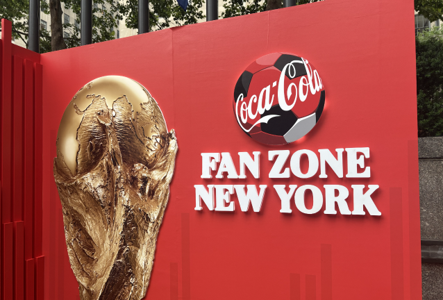 The Coca-Cola Fan Zone in Fan Village provided some colorful backgrounds and photo opportunities, alongside temporary tattoos and, of course, Coca-Cola.