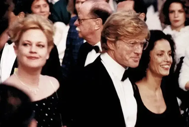 Melanie Griffith (left), Robert Redford, and Sonia Braga promoting 1988’s <i>Milagro Beanfield War</i> at the Cannes Film Festival.
