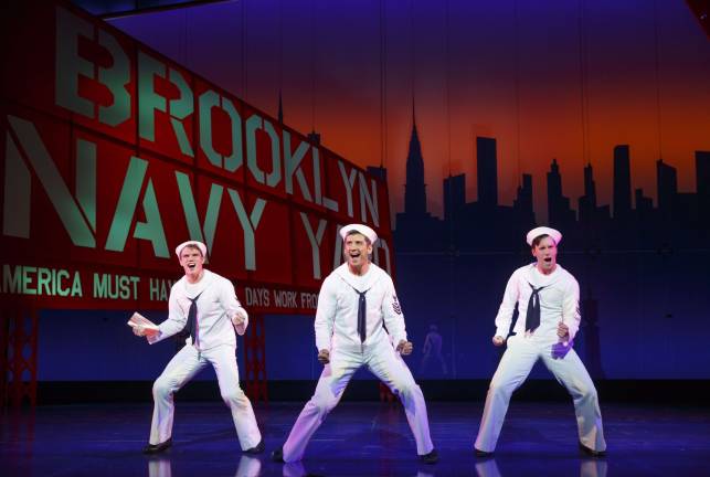 A 2014 production of “On the Town” at Broadway’s Lyric Theatre, directed by John Rando and choreographed by Joshua Bergasse. Photo: Joan Marcus