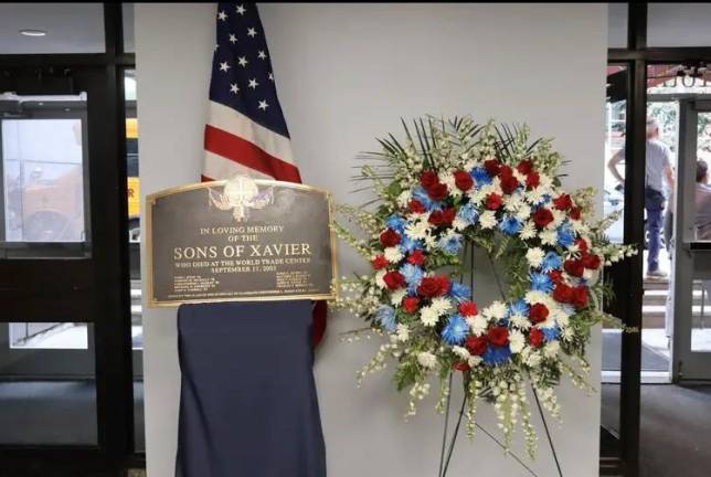 A memorial Mass was held at Xavier High School in Chelsea at 9:45 a.m. to commemorate the ten alumni from the school who died on 9/11. Photo: Sons of Xavier Facebook