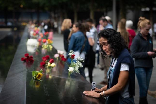 At the 9/11 commemoration ceremony at the National September 11 Memorial, on the 17th anniversary of the attacks on September 11, 2018. Photo: Michael Appleton/Mayoral Photography Office.
