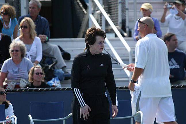 Billie Jean King, seen here at the US Open in 2009, returns every year to the event where the main arena is named in her honor.