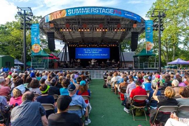 “Yiddish Under the Stars,” a free concert, will take place on June 13 at SummerStage in Central Park. Photo courtesy of NYTF