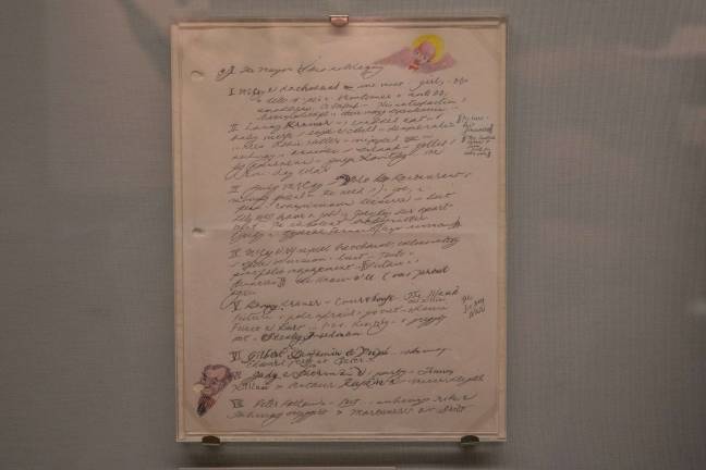 Tom Wolfe’s outline for "Bonfire of the Vanities" is part of the New York Public Library's “What’s New? Recent Acquisitions" exhibit. Photo: Jonathan Blanc/NYPL