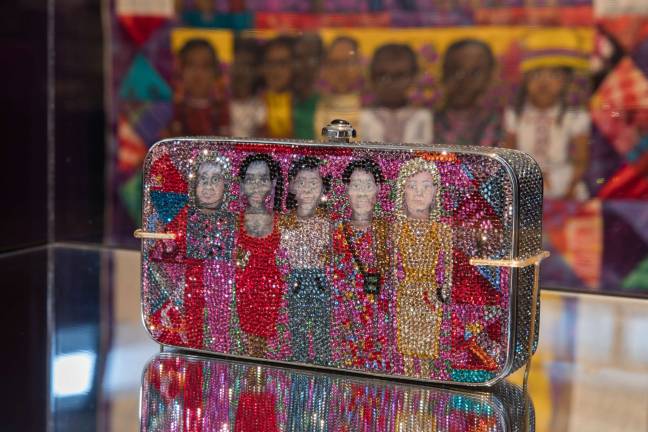 Faith Ringgold-inspired bag. Photo: Jenna Bascom. Courtesy of the Museum of Arts and Design