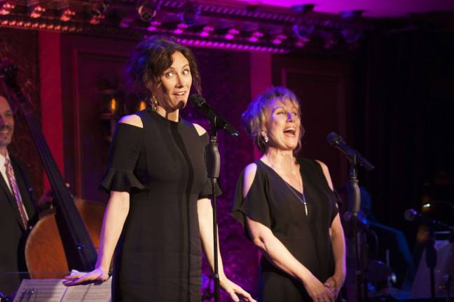 Laura and Linda Benanti performing at Feinstein’s/54 Below, which is among the venues for a newly flourishing cabaret scene. Photo: Nella Vera