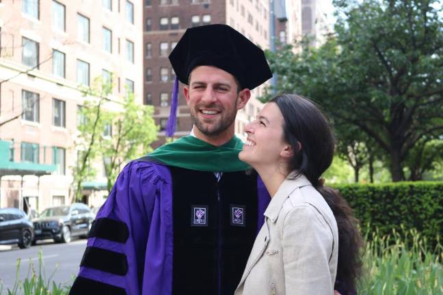 Dr. David Jevotovsky with girlfriend Becca Fisher. Photo: Zoey Lyttle