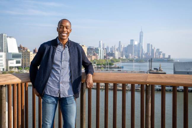 Michael McElroy, artist-in-residence and festival co-curator. Photo: Obed Obwoge