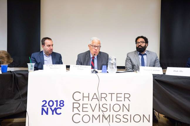 The mayoral charter revision commission is one of two panels concurrently reviewing the charter. In April, the City Council convened its own charter revision commission, which will send any ballot proposals in approves to voters in Nov. 2019. Photo: Benjamin Kanter/Mayoral Photo Office
