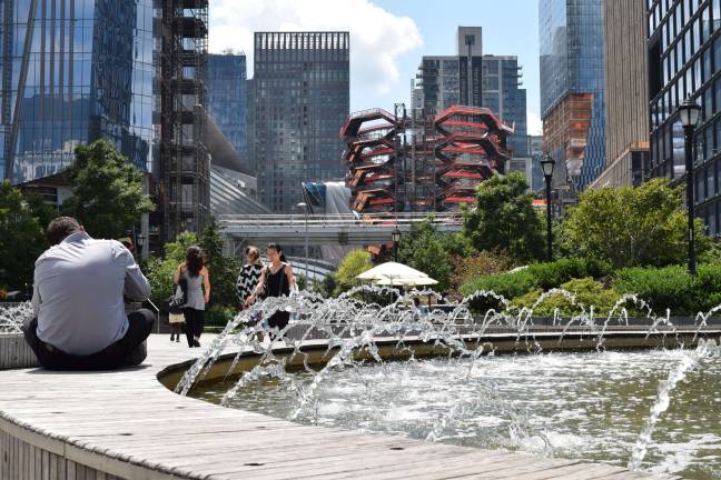 Three acres of new parkland will be built in Hudson Yards as part of the second and final phase of the city’s master plan for the development project. Photo: Michael Garofalo