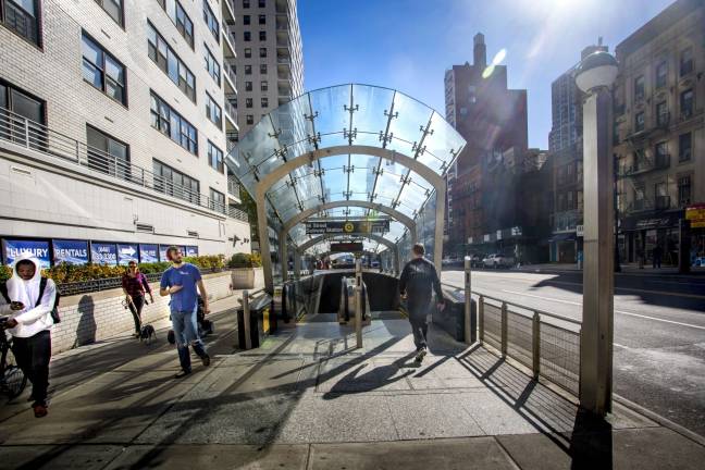 More than 28 million passengers passed through the turnstiles of the Second Avenue subway during its first year in service. Photo: Steven Strasser