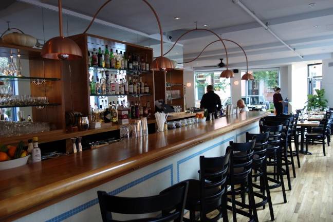 Cherry wood bar at the Mary Lane. Photo: Deborah Fenker