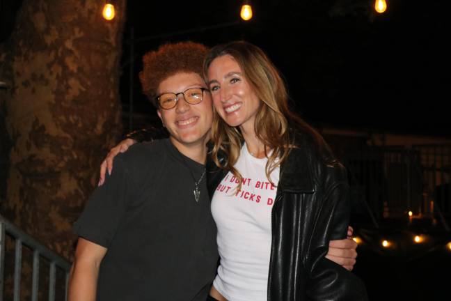 Ian McKinney and Eva Scarano, Founder of LymeLnk, which joined with the City Parks Foundation to sponsor the benefit concert.
