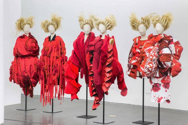 Gallery View, Clothes/Not Clothes: War/Peace. © The Metropolitan Museum of Art