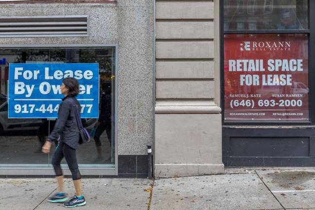 Mayor Bill de Blasio is “very interested” in a proposal to penalize landlords who own buildings with long-term retail vacancies. Photo: Steven Strasser