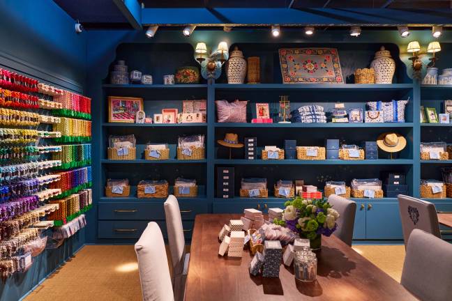 The designated crafting room at Penny Linn will host stitch nights, in-person classes, events, and community programming, and be a hub where fans of the craft feel welcome to learn, connect, and stitch.