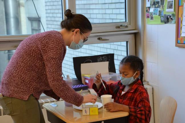 A social studies project at the Trevor Day School on the Upper West Side. Photo courtesy of Trevor Day School