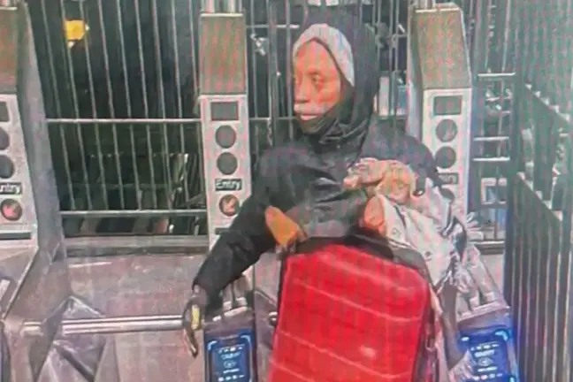 Surveillance photo of confessed subway stabber Jamar Banks.